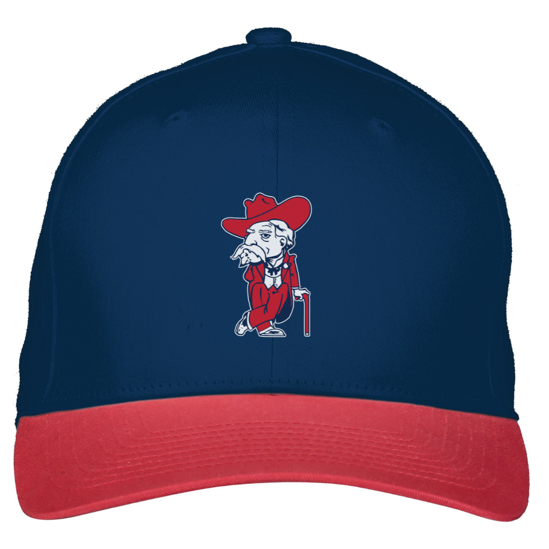 Cotton Twill Cap (Navy with Colonel Reb 1993 logo)