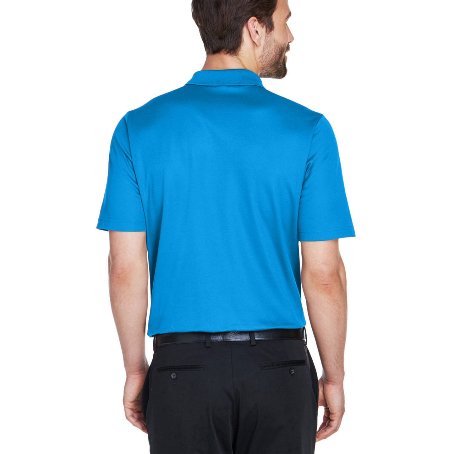 Men's Polo (Powder Blue, Colonel Reb Traditional with Battle-M logo)