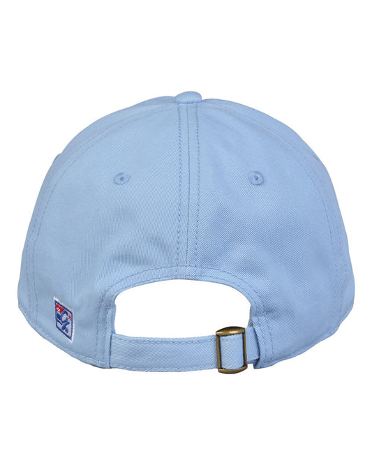 Cotton Twill Low Profile The Game® Cap (Light Blue, Colonel Reb Mississippi logo)