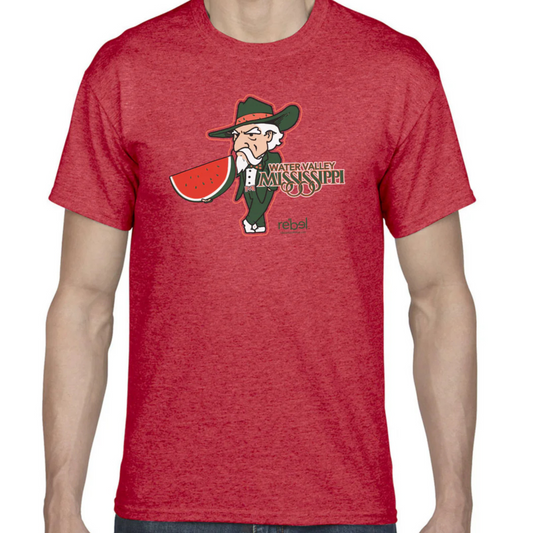 Unisex Tee (Red, Water Valley Watermelon logo)