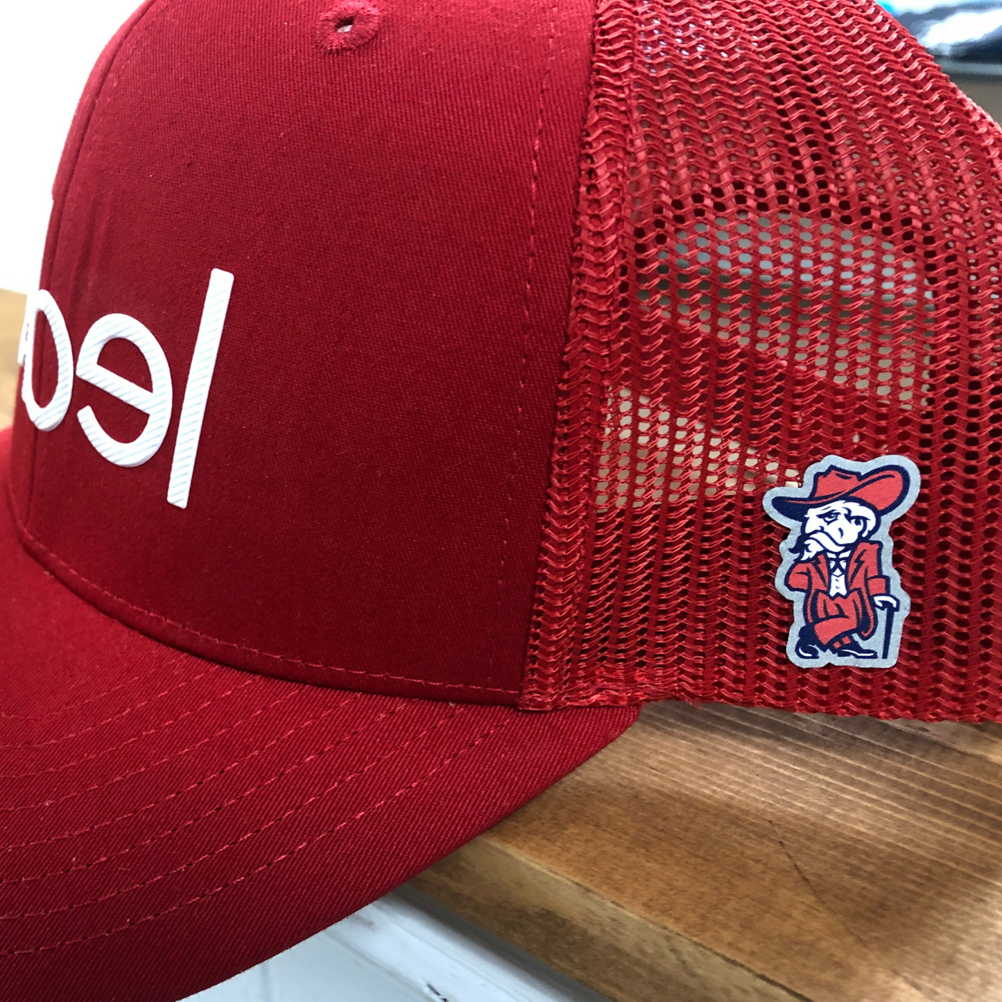 Rebel Mesh Back (Red, Rebel logo)