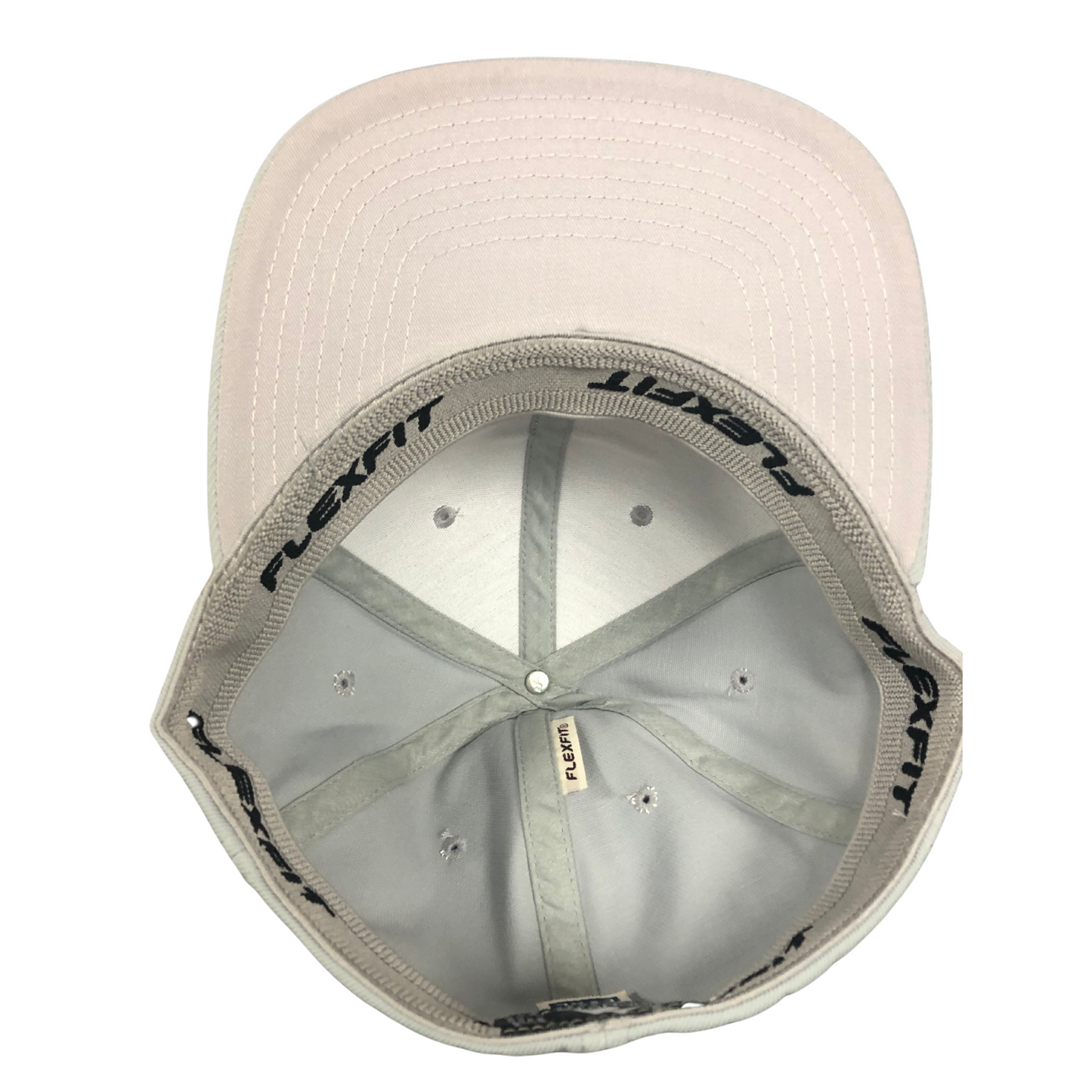 Flexfit® Flat Bill Cap (White, Colonel Reb Traditional Pose)