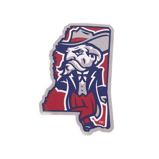 Colonel Reb 3.5-inch Mississippi Sticker