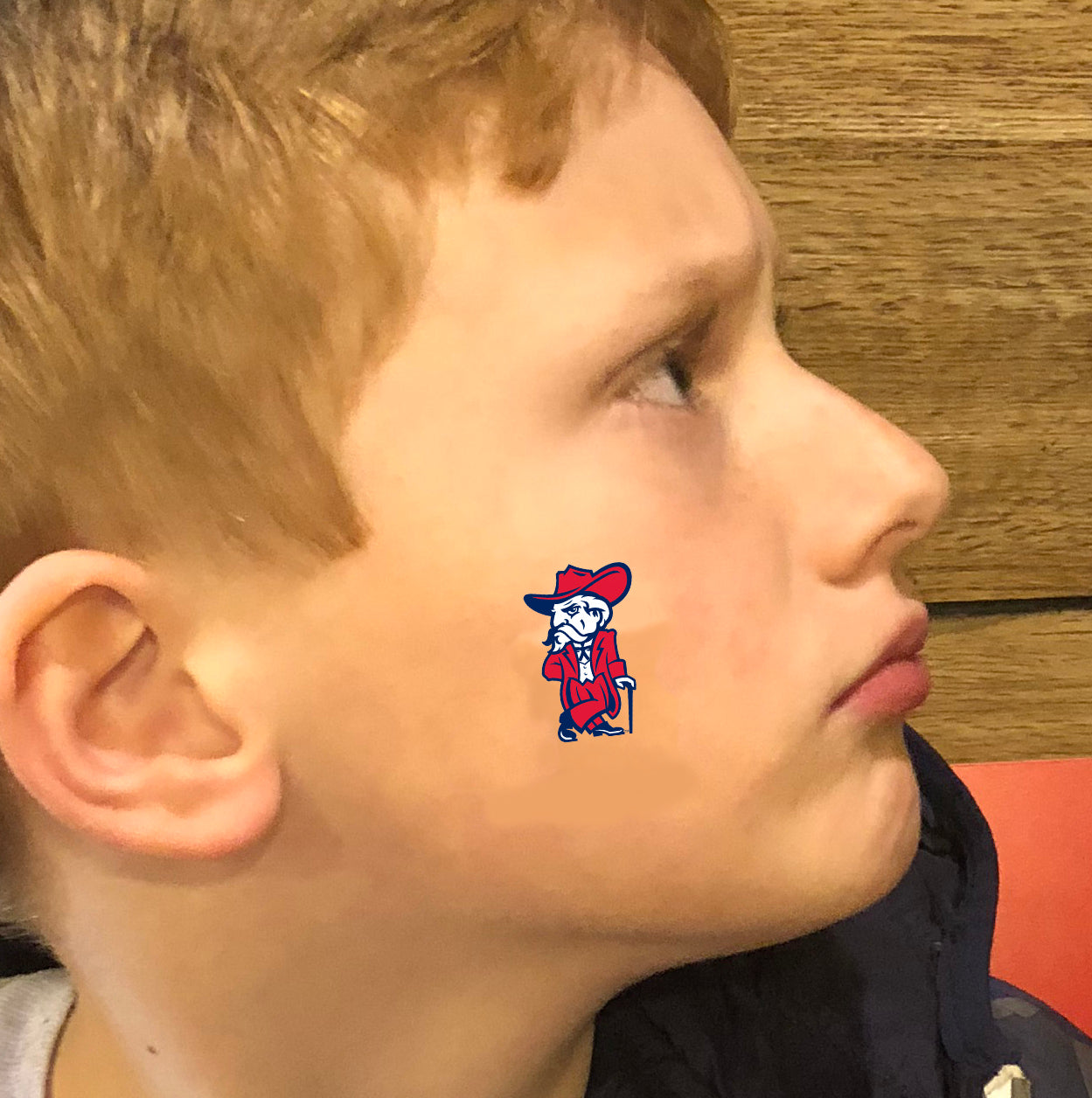 Colonel Reb Face Tattoo
