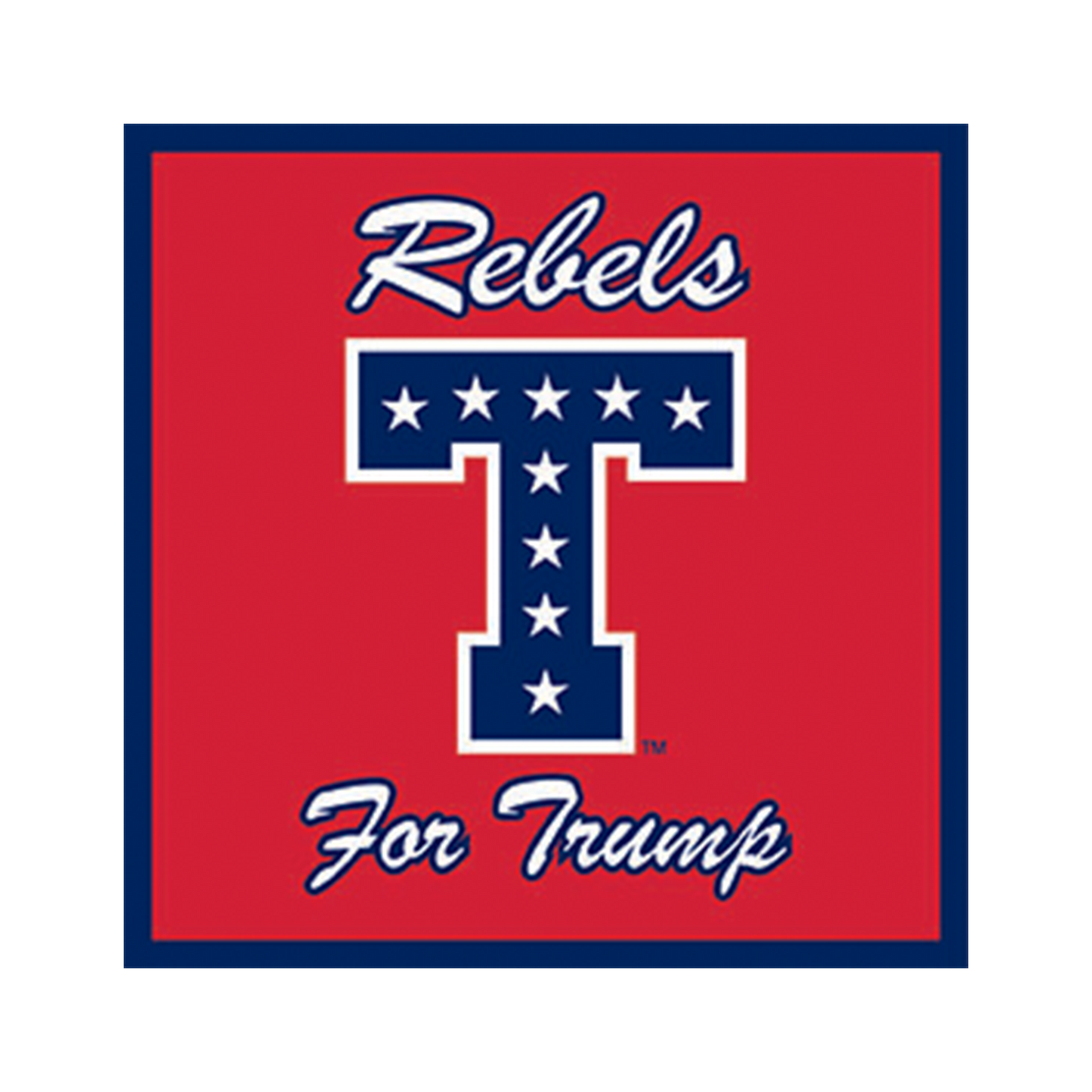 Rebels For Trump Sticker (Single)