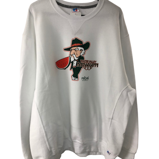 Russell Athletic® Crew (White; Water Valley Watermelon logo)