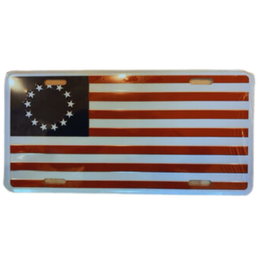 Betsy Ross 13-Star Flag License Plate