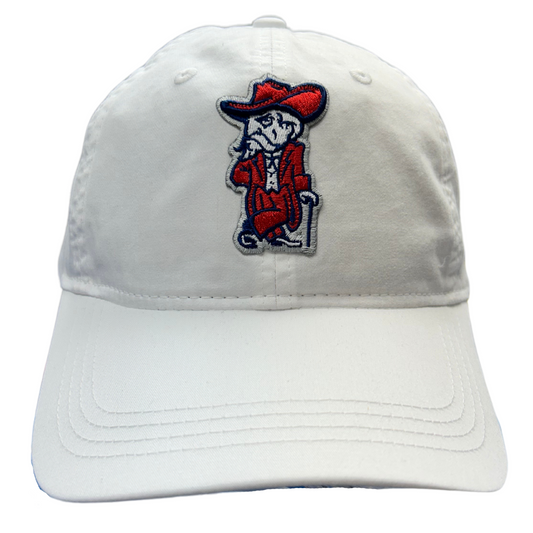 Cotton Twill Low Profile The Game® Cap (White, Colonel Reb Traditional logo)