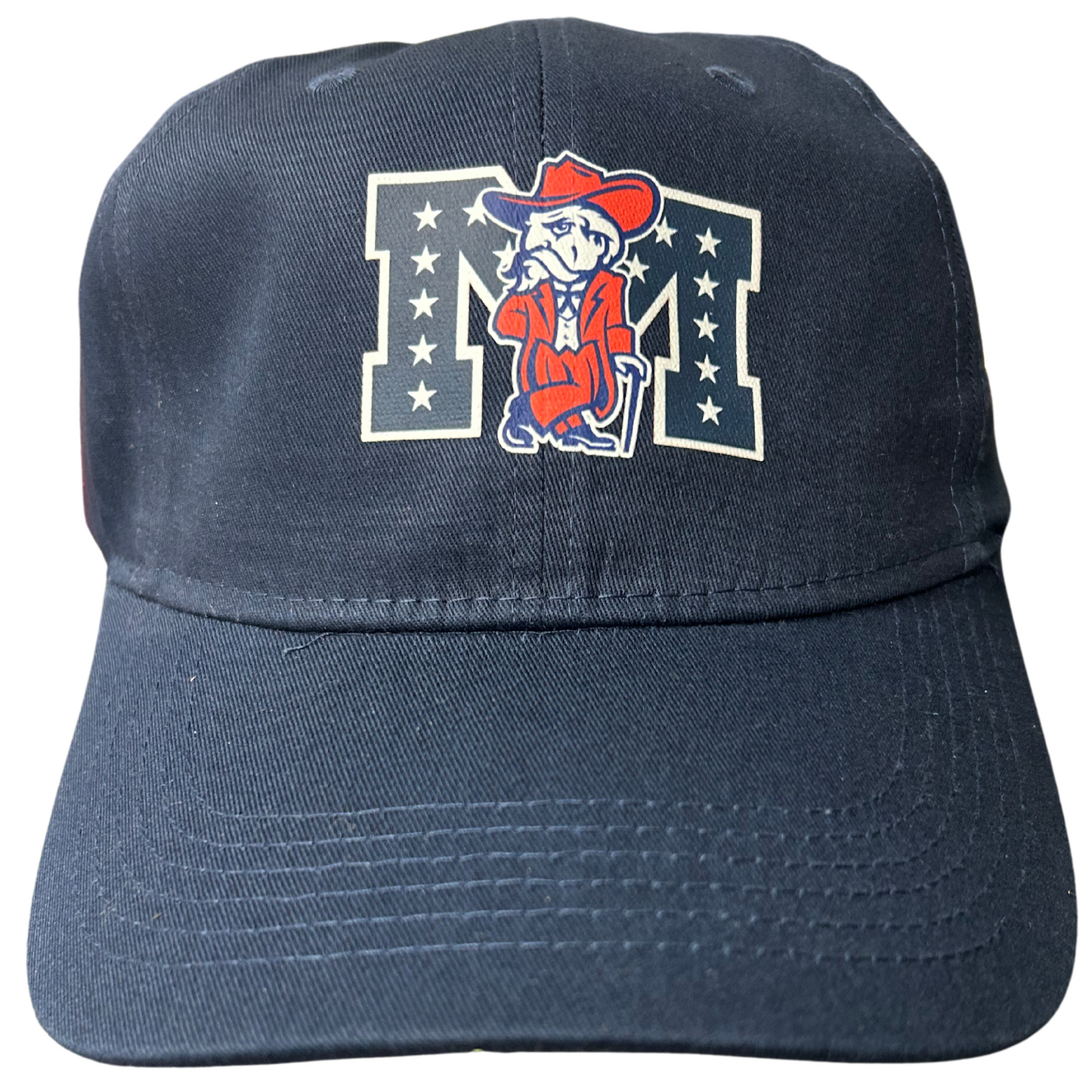 Cotton Twill Cap (Navy, Colonel Reb With Battle-M logo)