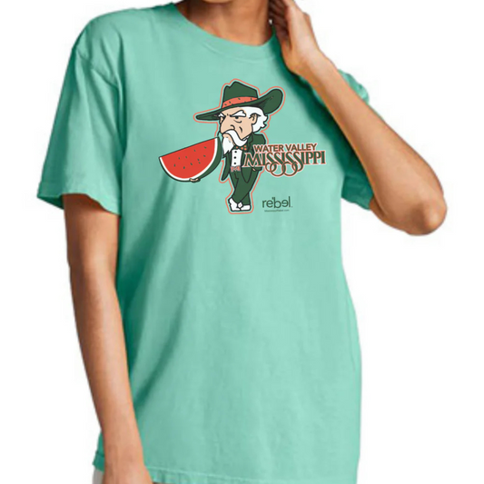 Comfort Colors Tee (Island Reef, Water Valley Watermelon logo)