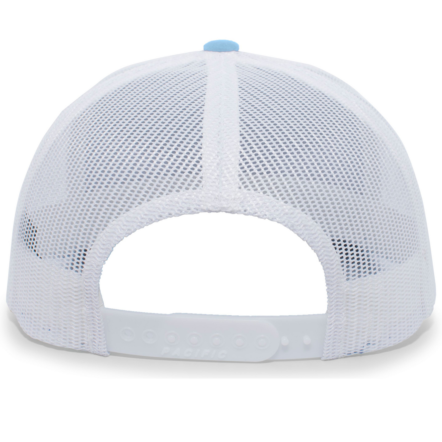 Mesh Back Cap (Light Blue Front, Colonel Reb Traditional logo)