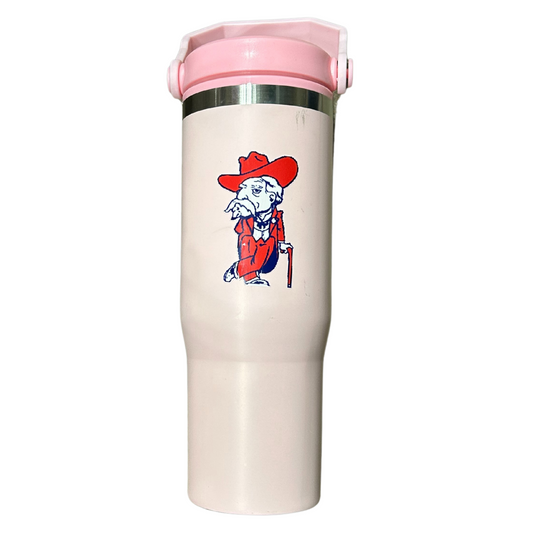 Medium Size Tumbler (Pink, Colonel Reb OG logo)