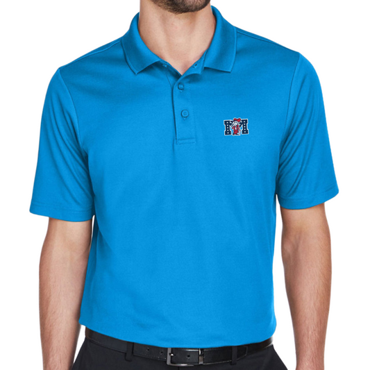 Men's Polo (Powder Blue, Colonel Reb Traditional with Battle-M logo)