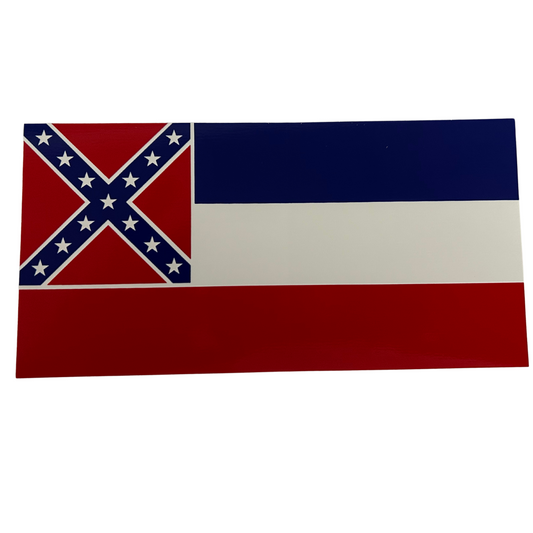 Mississippi 1894 Flag Bumper Sticker