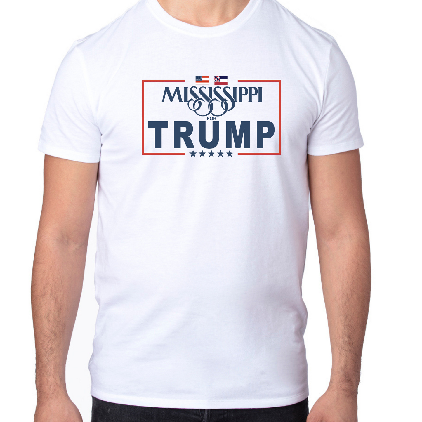 Unisex Tee (White, Mississippi For Trump)