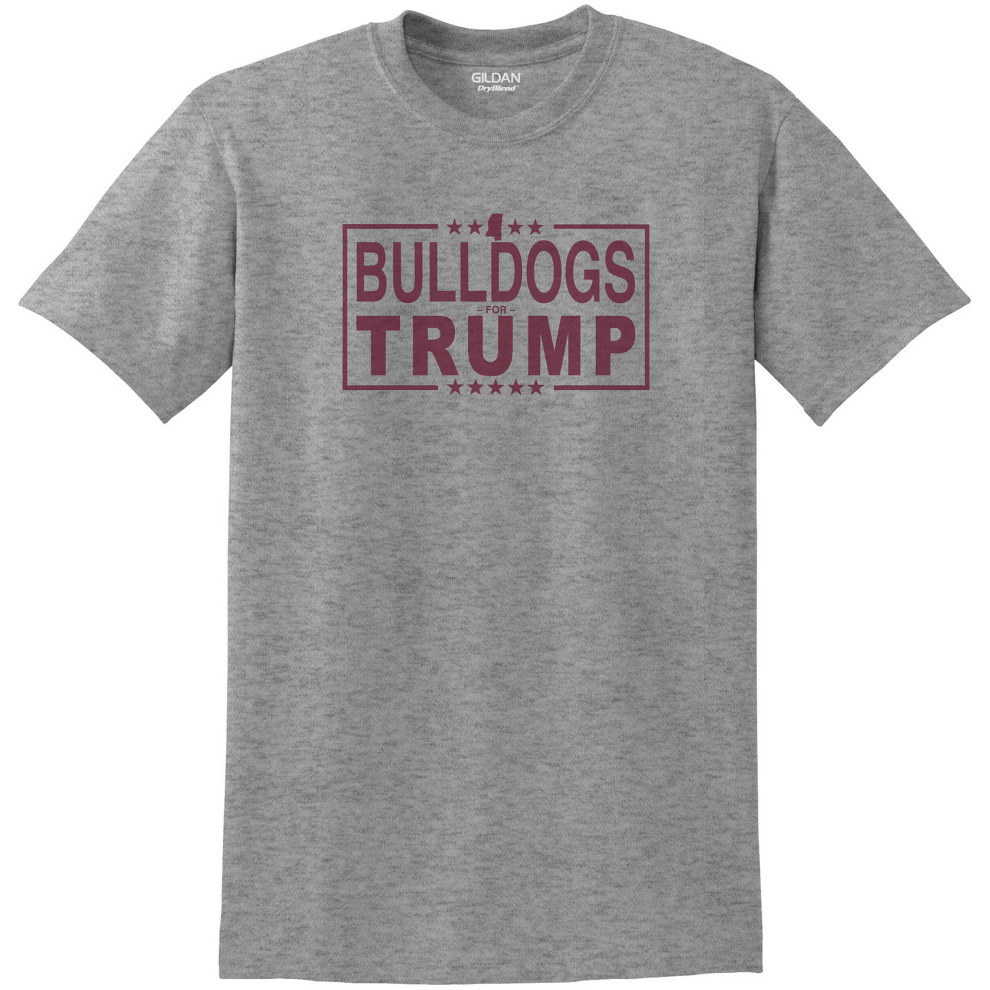 Unisex Tee (Graphite Heather, Bulldogs For Trump)