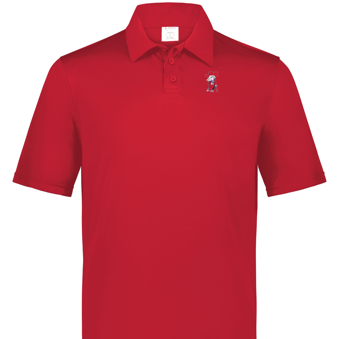 Men's Polo (Red, Colonel Reb 1993 logo)