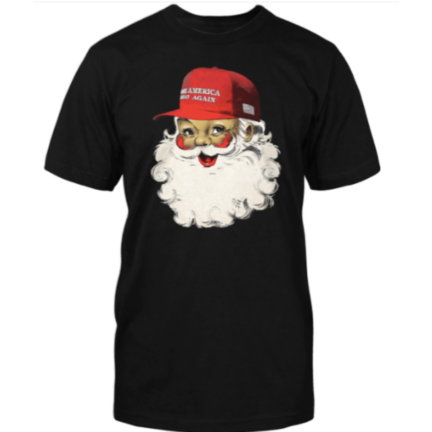 Trump MAGA Santa Tee (Black)