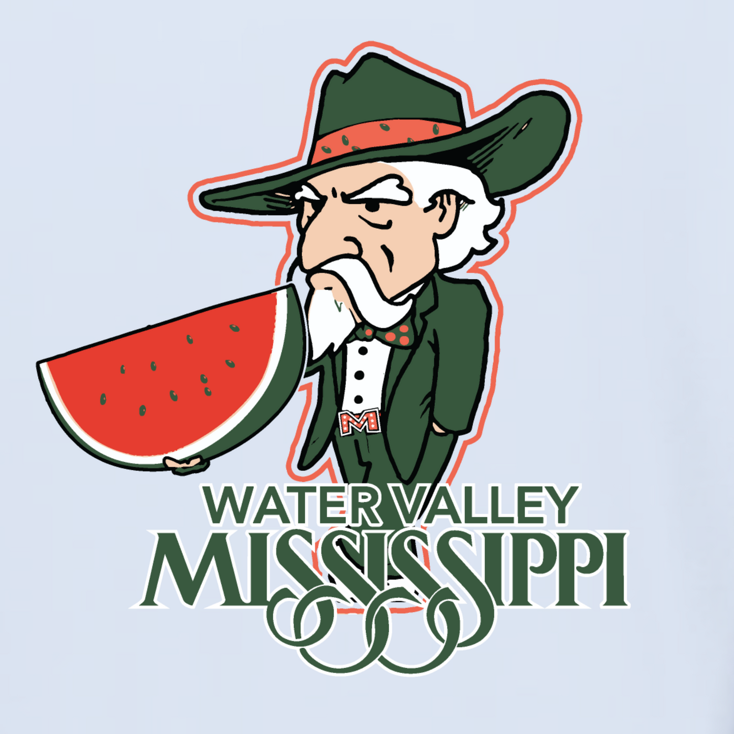 Water Valley Watermelon Sticker