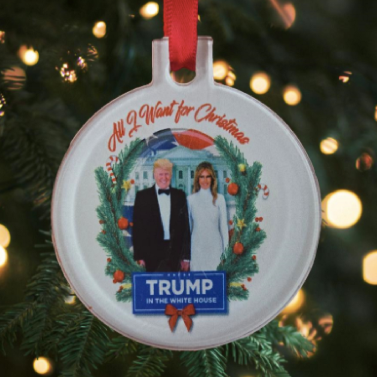 Trump Christmas Ornament