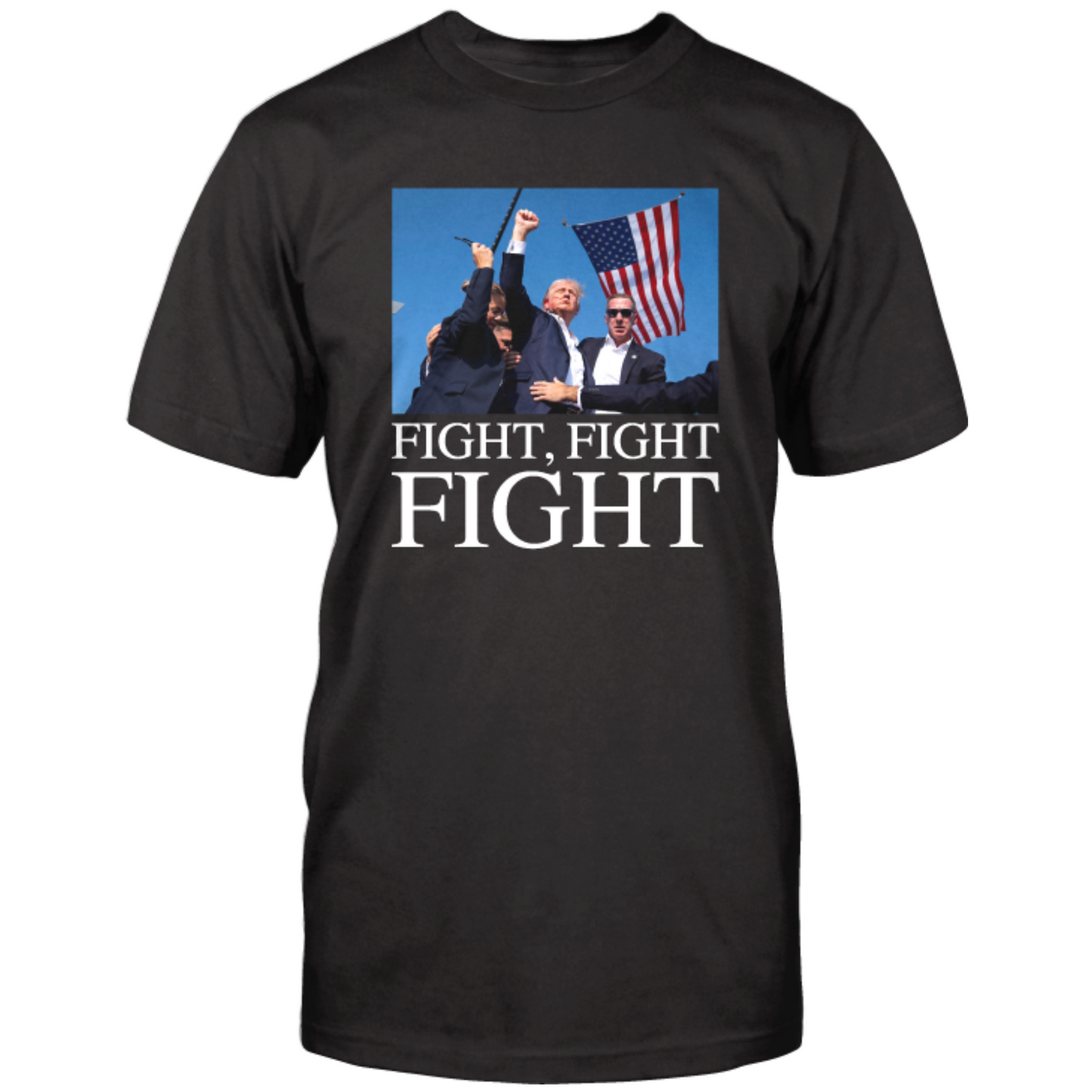 Trump Fight Fight Fight Tee (Black)