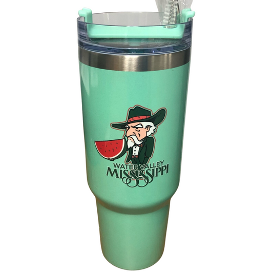 Big Size Tumbler Cups (Mint, Water Valley Watermelon logo)