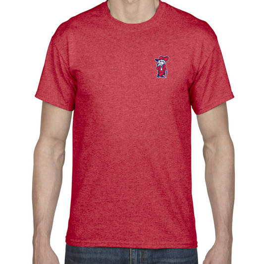 Unisex Tee (Red, Colonel Reb Traditional Pose logo)