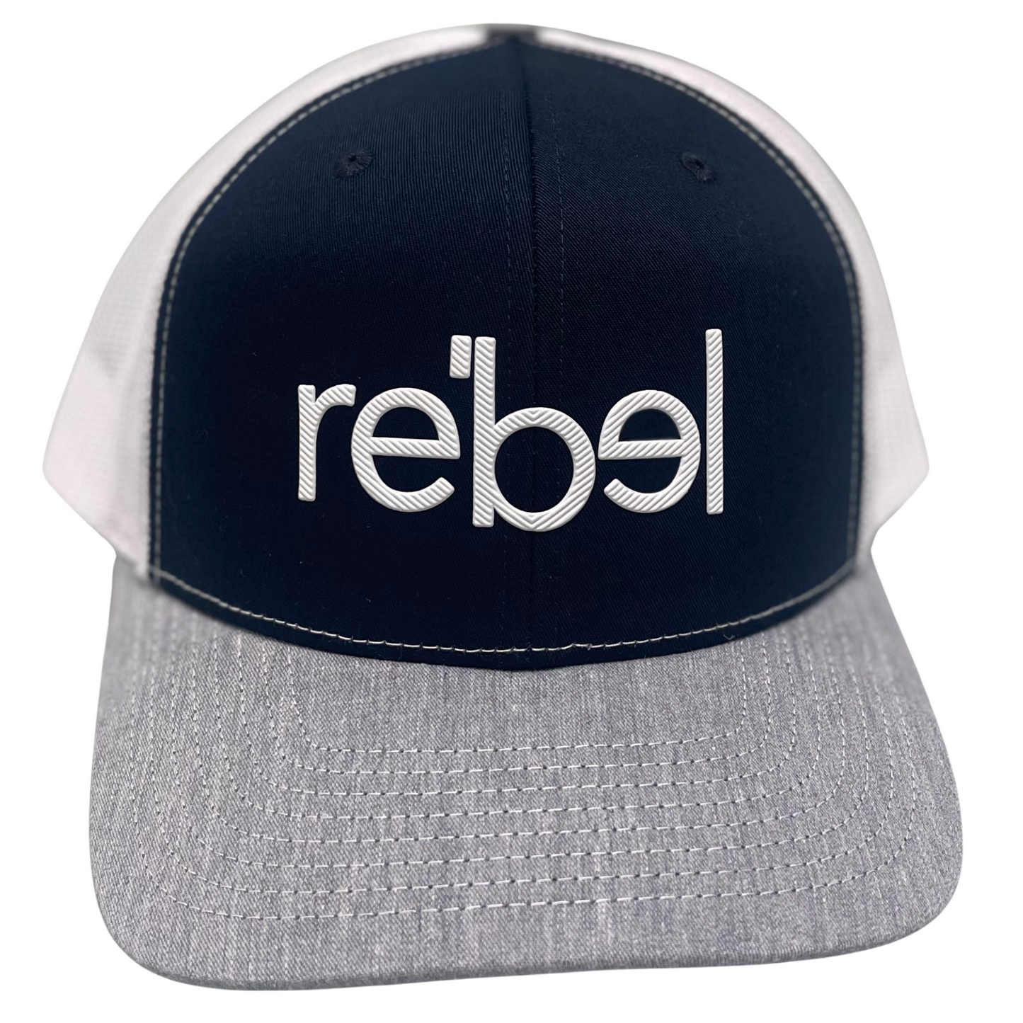 Rebel Mesh Back (Navy front, Rebel logo)