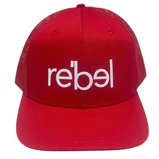 Rebel Mesh Back (Red, Rebel logo)