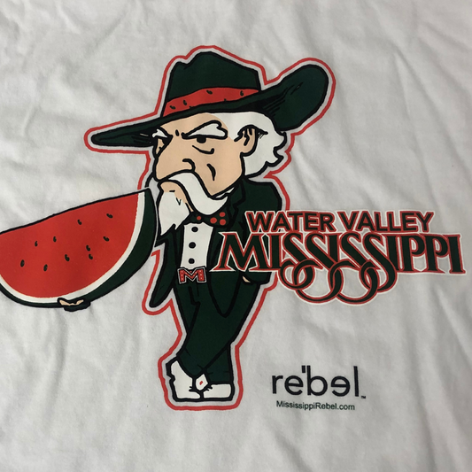Comfort Colors Tee (White, Water Valley Watermelon logo)